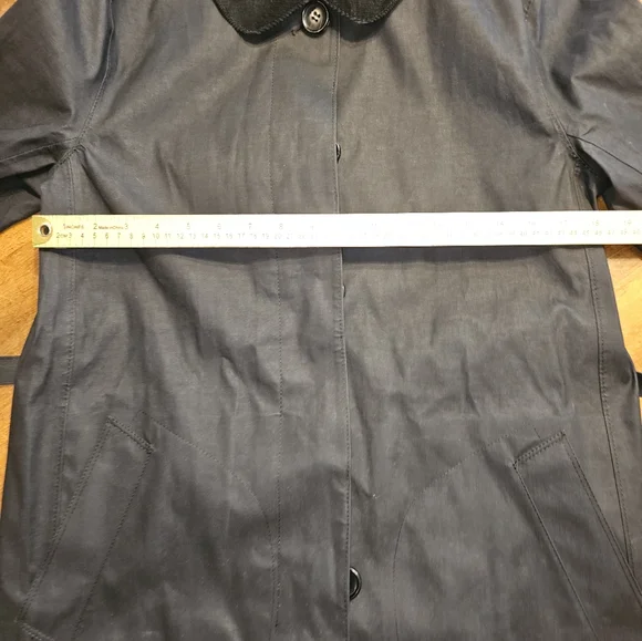 Coach, Stylish Black Belted Rain Coat, NWT, Size 4 - Picture 14 of 17